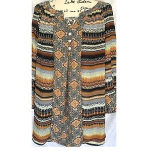 Figueroa & Flowers plus side blouse